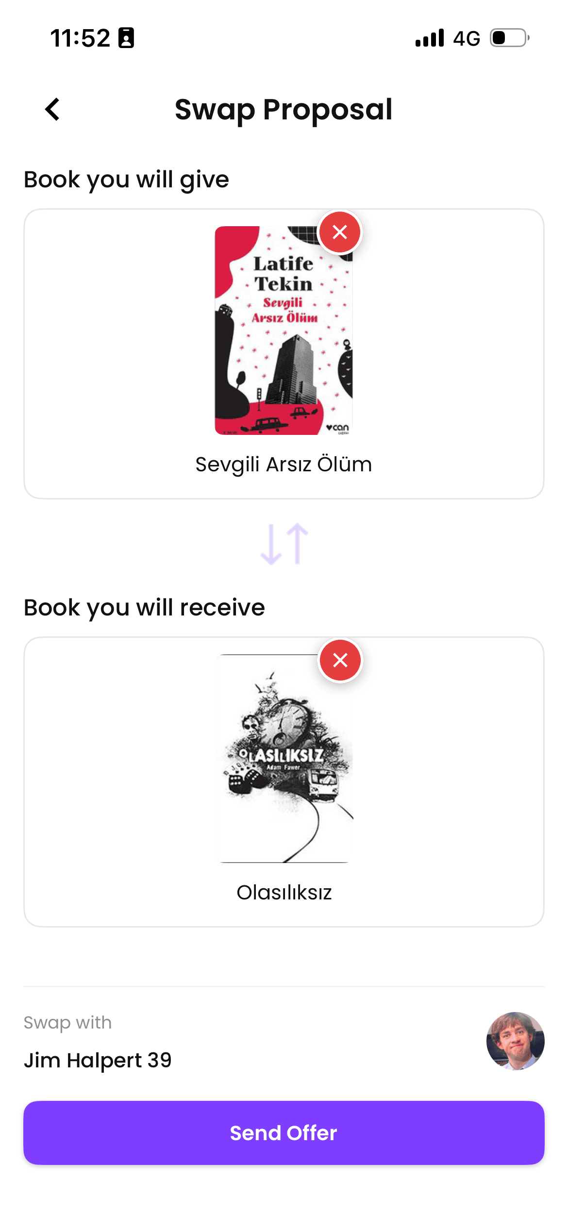 Swap proposal — offer a trade