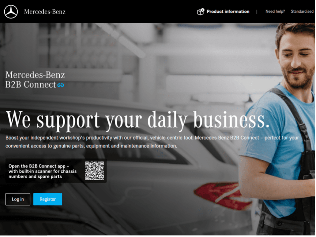 Mercedes-Benz B2B Connect platform
